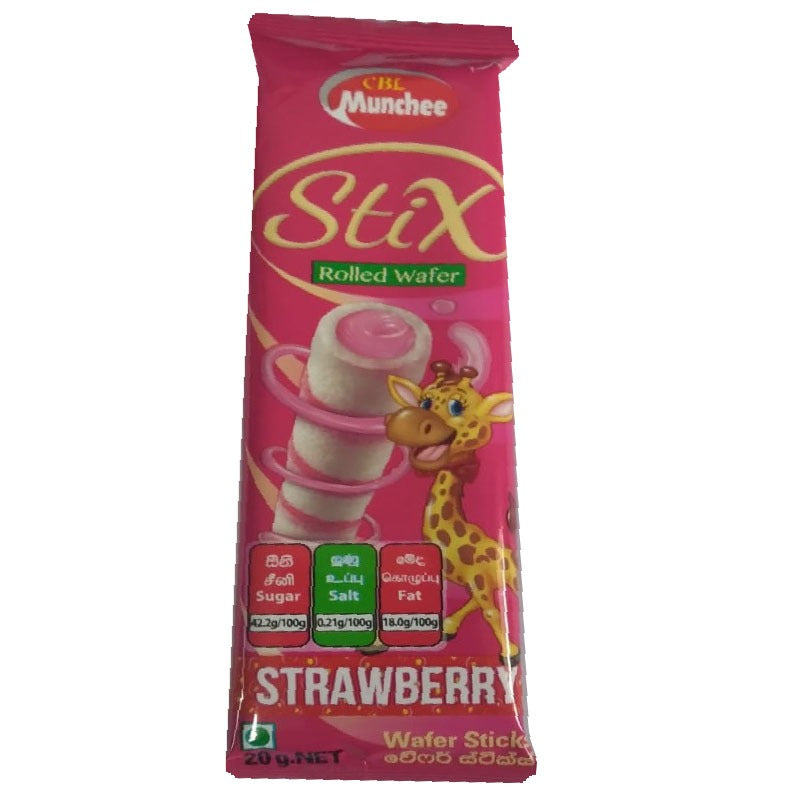 Munchee Wafer Stick Strawberry - 20g