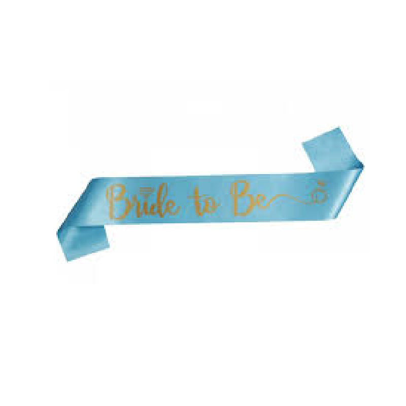 Bride To Be Satin Sash    (Silver)