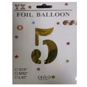 Foil Balloon  Number  5