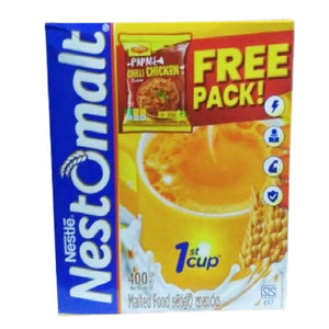 Nestomalt 400g    With Free - Maggi Papare Chilli Chicken