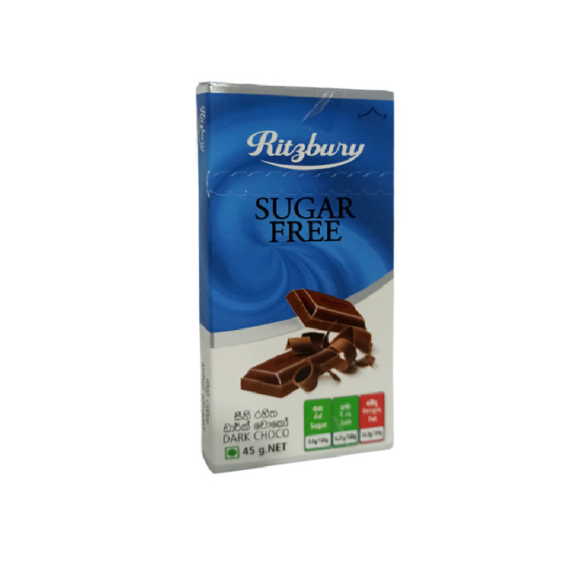 Ritzbury Sugar Free Dark Chocolate - 45g