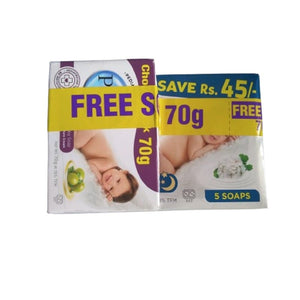 Pears Bedtime Baby Soap Multipack 70g x 5 (FREE SOAP)