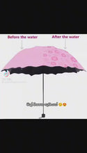 Load and play video in Gallery viewer, For Ladies Fancy Magic Umbrella  With Water Dropping 3 Fold
