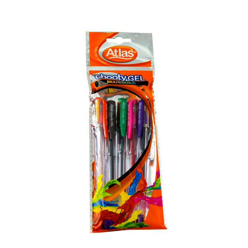 Atlas Chooty Multicolour Gel Pen (5 Colours)