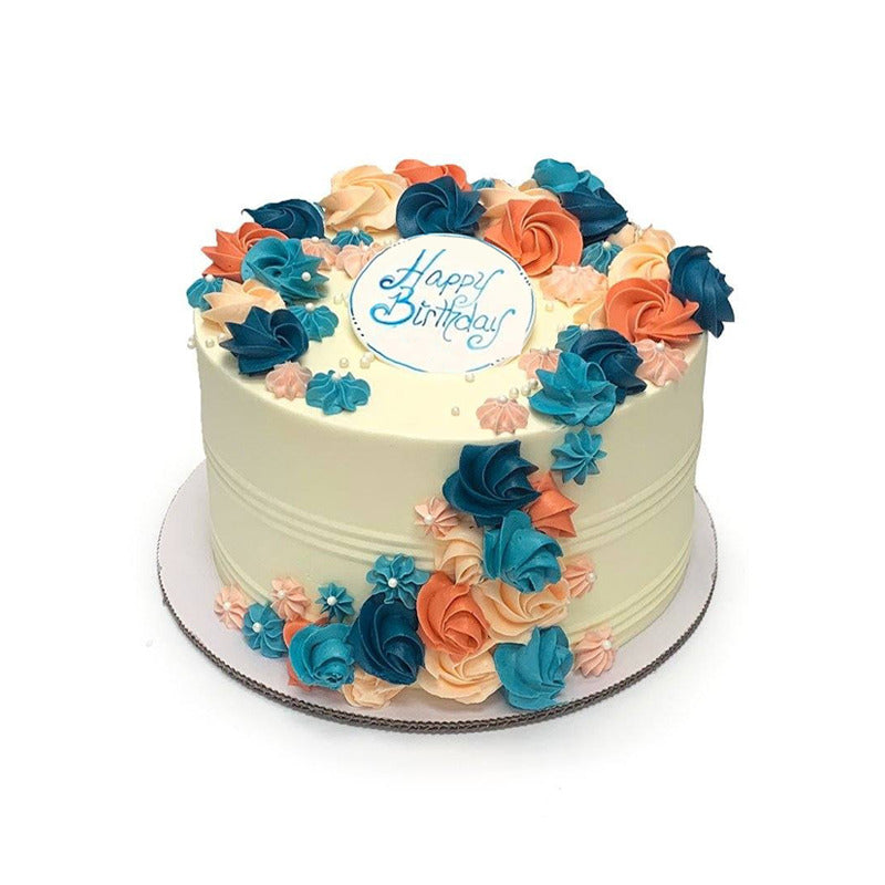 SIMRAN FLORAL BIRTHDAY CAKE - Rashmi's Bakery